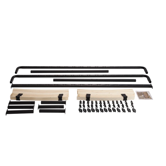 High Quality KD Slat Bed Frame Metal Wooden Bed Base