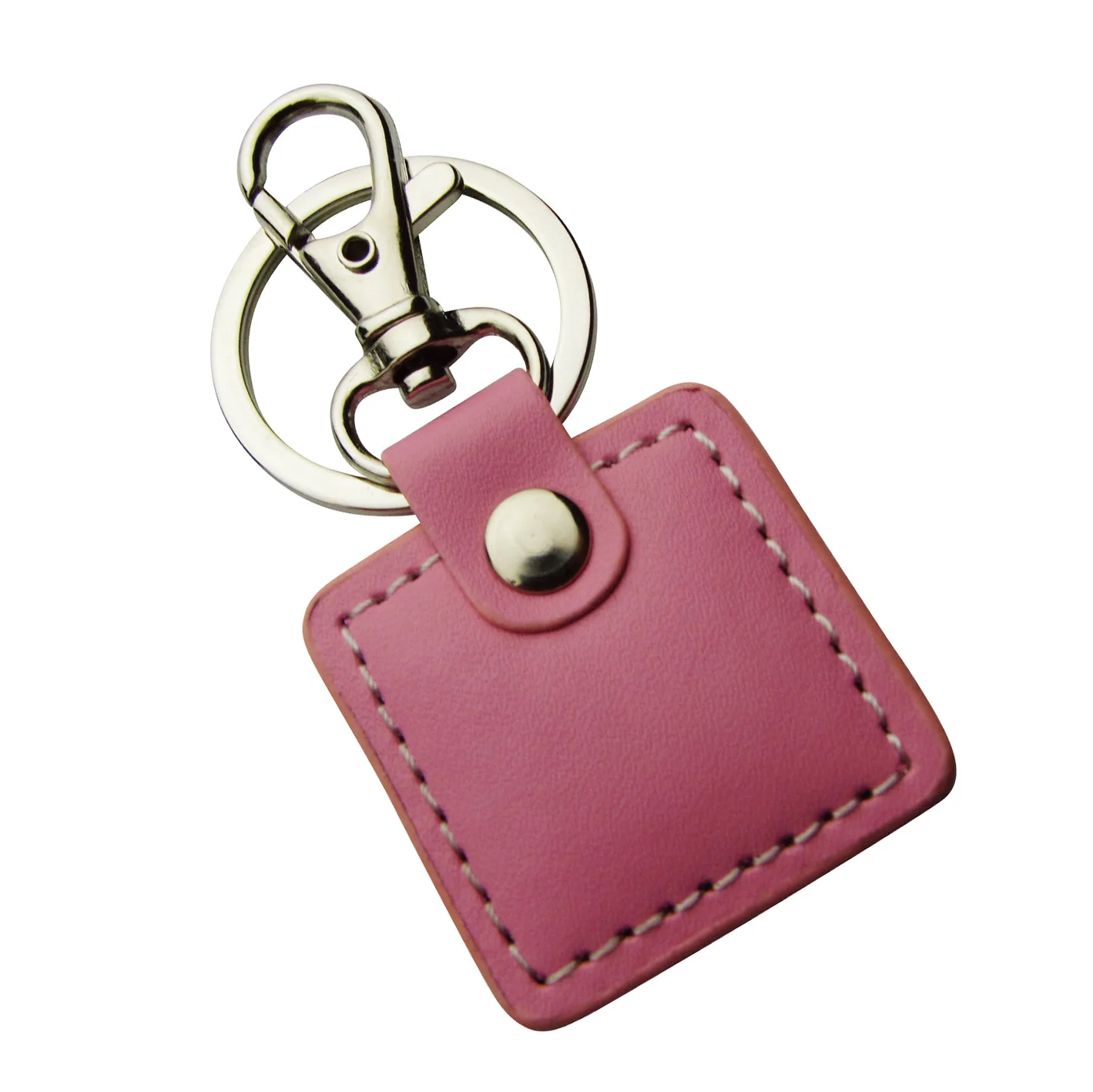 Custom cute round Personalised pu leather keychain car logo promotion leather ladies keyring for car keys