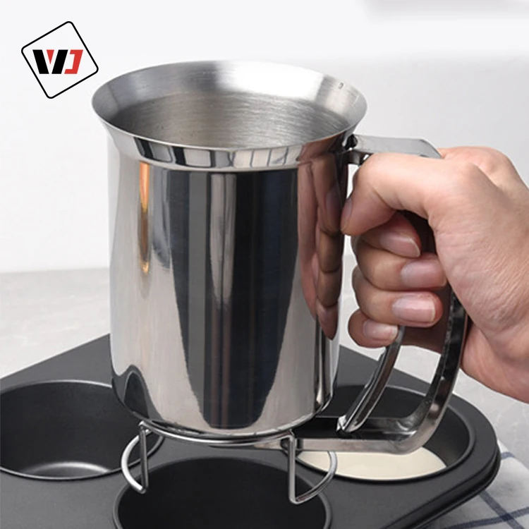 
Whosales stainless steel material batter dispenser puff normal model base support batter dispenser 