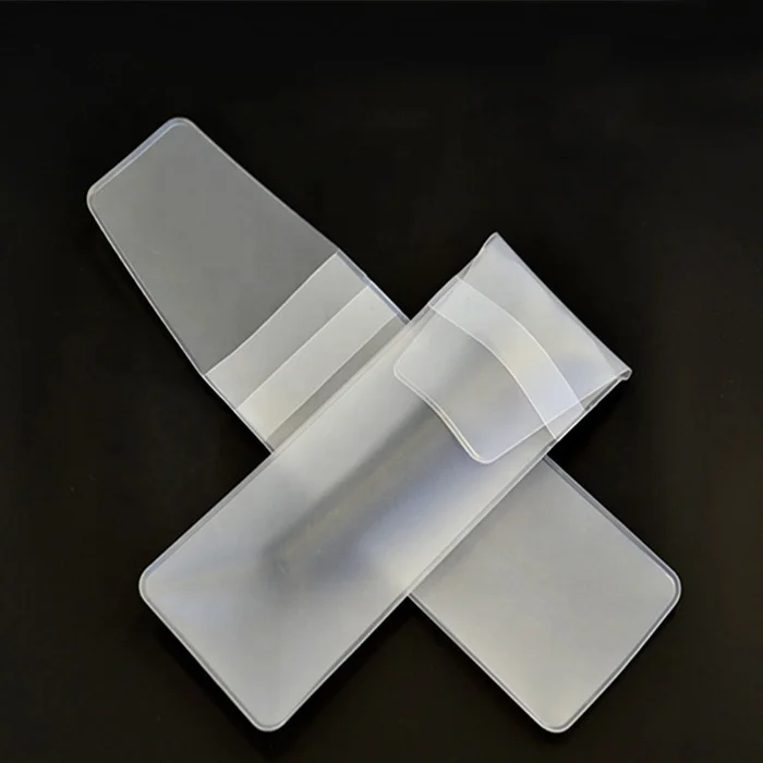 Hot selling new style plain custom black frosty matte pvc makeup brush bag