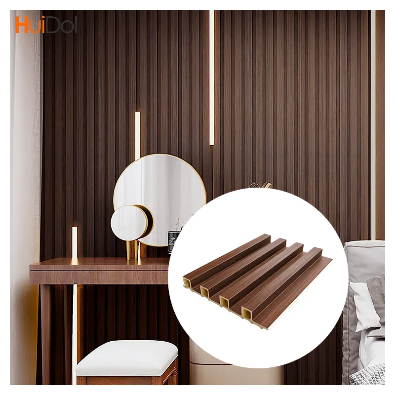 Wpc Wood Interior Decoration 3D Pattern Wall Panel Decorative Wood Replacing PVC Wall Panel