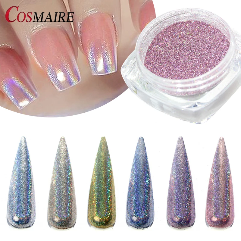 Aurora Holographic Nail Pigment Powder Laser Nail Art Powder