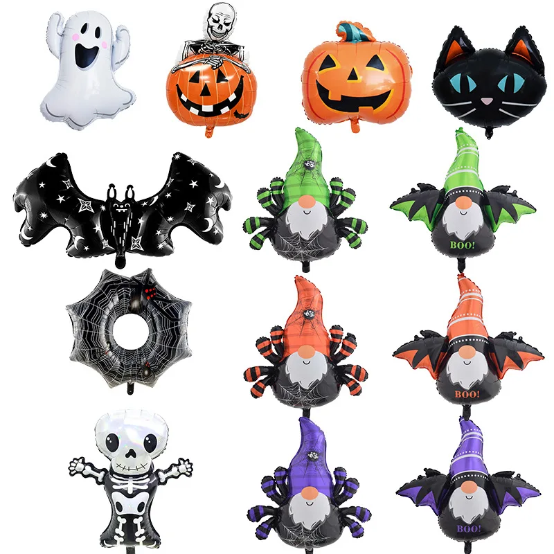 Wholesale Halloween theme balloons 18 inch round halloween balloon ghost pumpkin decorations for halloween balloons