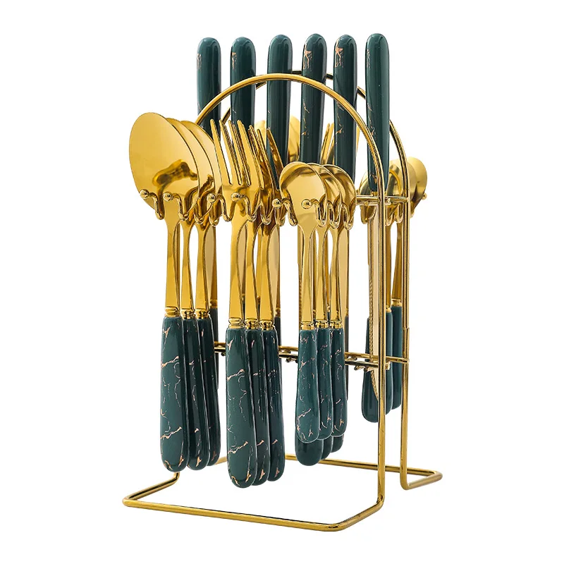 Top Selling Disposable Gold Forks And Knife Camping Spoon and Fork Cutlery for Kitchen Restaurant