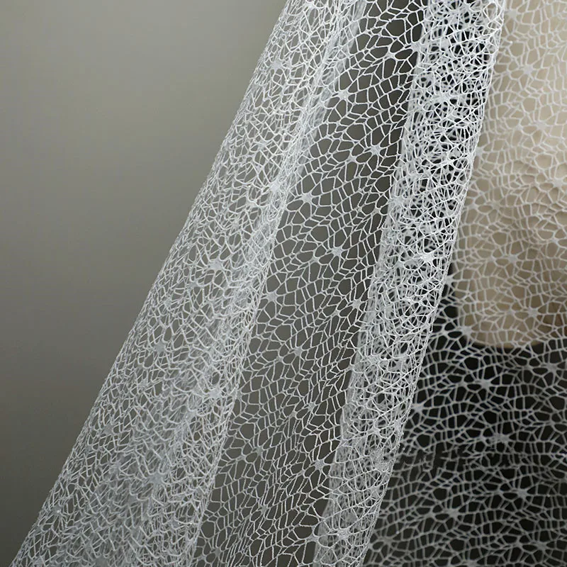 Fabric Shiny Diamond Mesh Bridal Lace Fabric Tutu Skirt Custom Fabric Lace