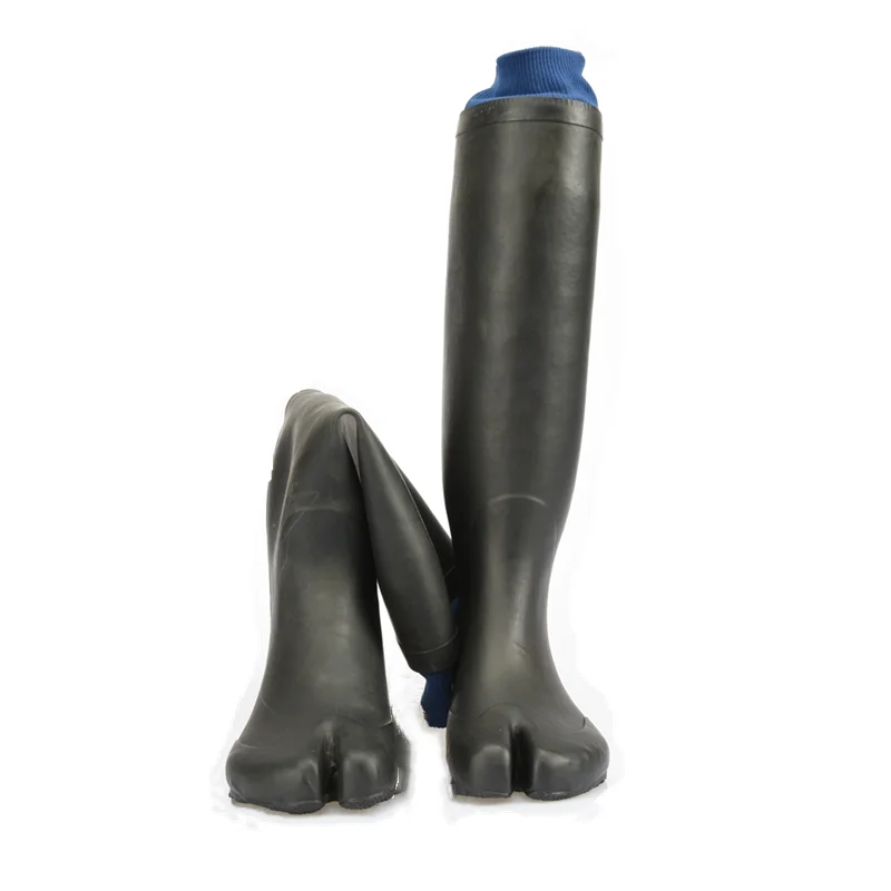 Customized Philippines Korea Japanese India Knee Height sepatu sawah Soft Farmland Field Rubber Rain Paddy Boots