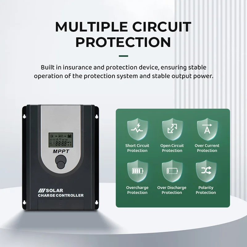 Контроллер солнечного заряда 12V 24V 20A MPPT для оборудования мониторинга солнечной энергии