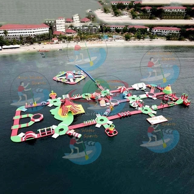 New Outdoor Large Small Adult Kids Water Toys Games Inflatable Floating Amusement Sea Aqua Splash Park