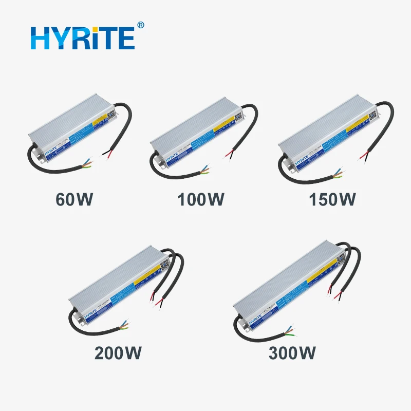 Power Supply 10W-600W 12v 24v 36v 48v UL PFC Waterproof LED Driver IP68 for Lights Module Strip Letter Signage MEANWELL
