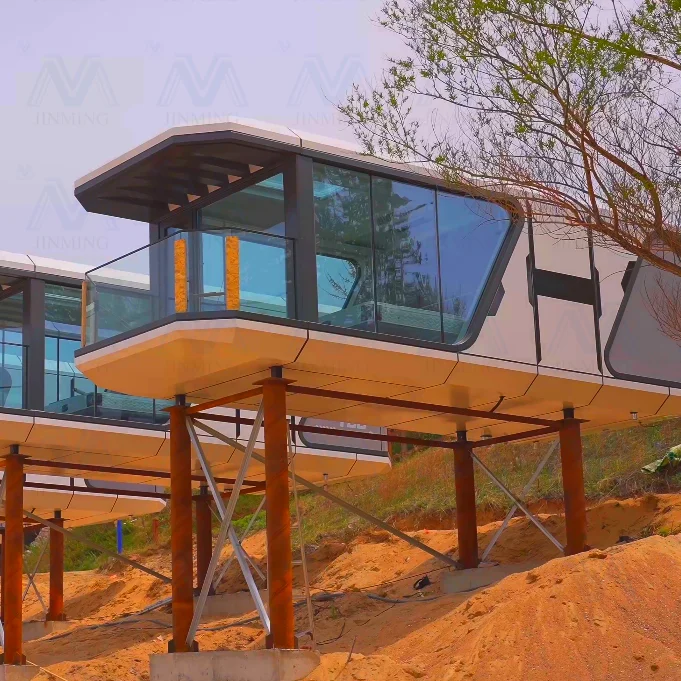 Mobile Modern Glamping Outdoor Portable hotel Resort Hotel capsule pod house