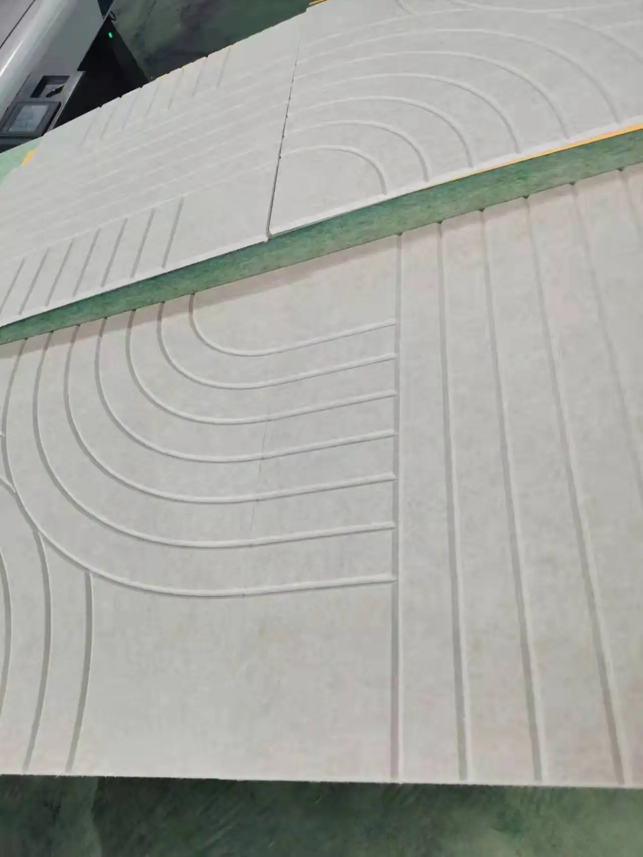 recycled material grooved decorative polyester acoustic panel soundproof