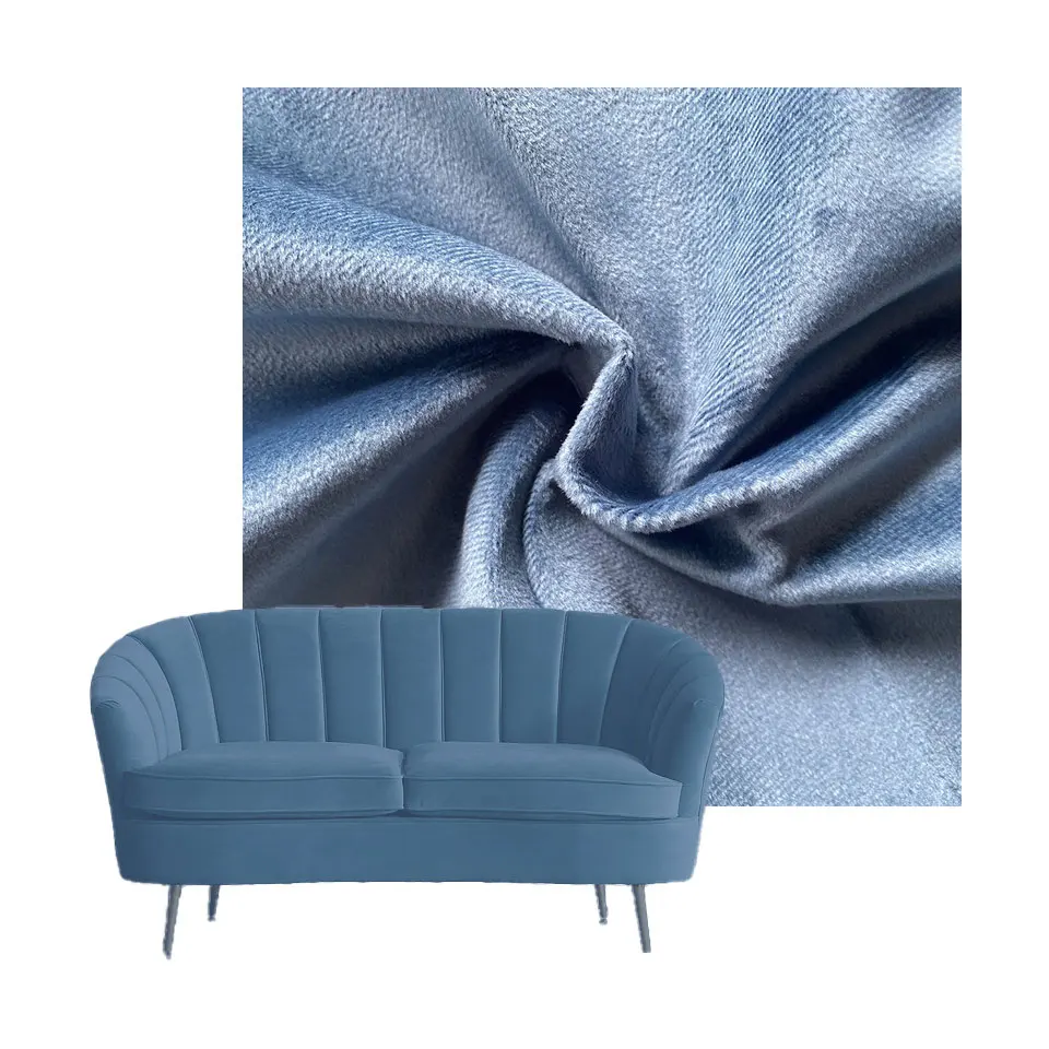 European Popular 100% Polyester Fabric Warm Curtain Soft Sofa The most suitable velvet fabric in winter