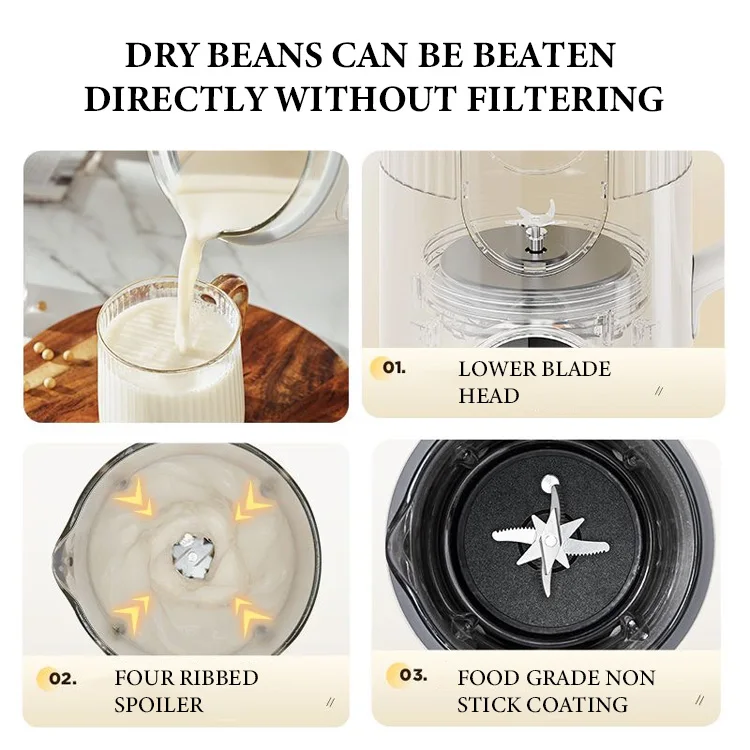 1000ml 34oz GDOR Nut Milk Maker with 10 Blades Delay Start Self Clean 8 in 1 Milk Maker Machine Almond Soy Milk Machine