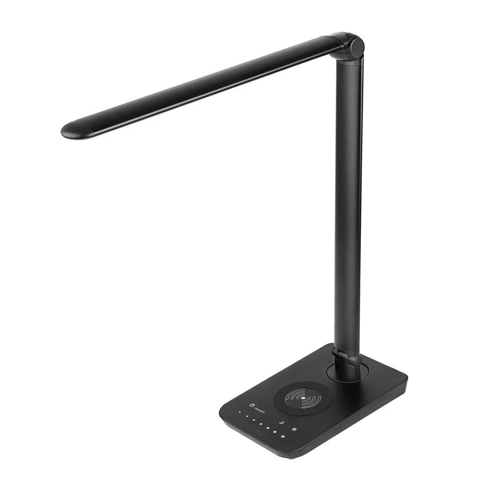 Индивидуальные лампа Светодиодная настольная лампа Led Настольная лампа Беспроводное зарядное устройство для быстрой зарядки мобильного телефона зарядки кровать светодиодные настольные лампы для чтения с usb-портом для зарядки