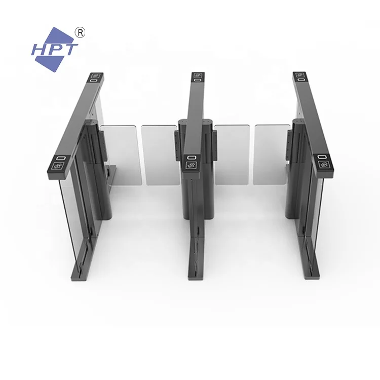 Baffle Gate Turnstile Barcode Scanner Turnstile Gate Barrier Fast Pass Lane Swing Turnstile Speed Gate