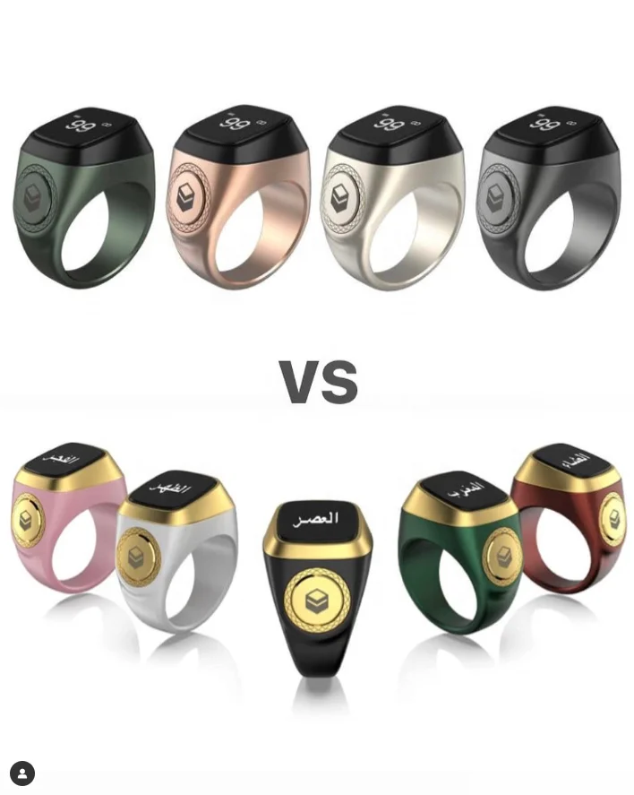 iqibla zikr ring Muslim smart ring Islamic gifts azan alarm clock Oem Electronic tally counter tasbih Digital Islamic tasbeeh