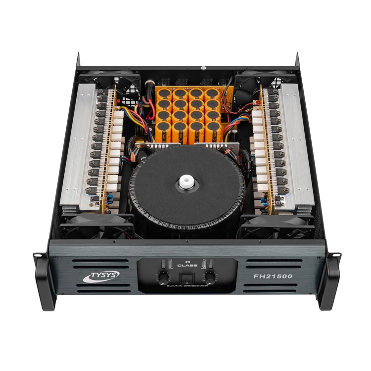 TYSYS professional amplifier brands 2channel 1500watts 2ohm 3U class h power amplifier audio
