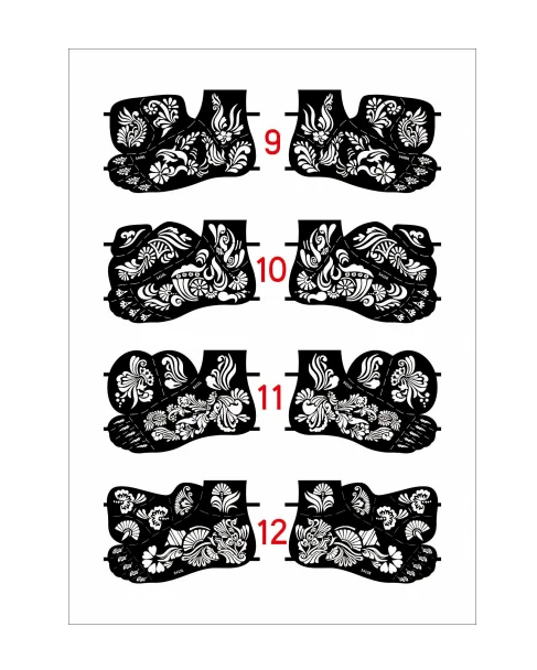 Wholesale Tattoo Supply India Sticker Henna Temporary Tattoo Stickers Foot Tattoo Stencil for Foot Template