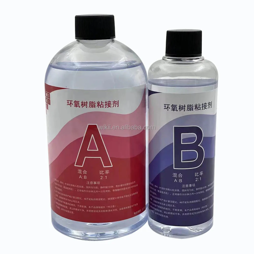 Wiki Transparent Clear Epoxy Resin Ab Glue for Wood Table River, Crafts