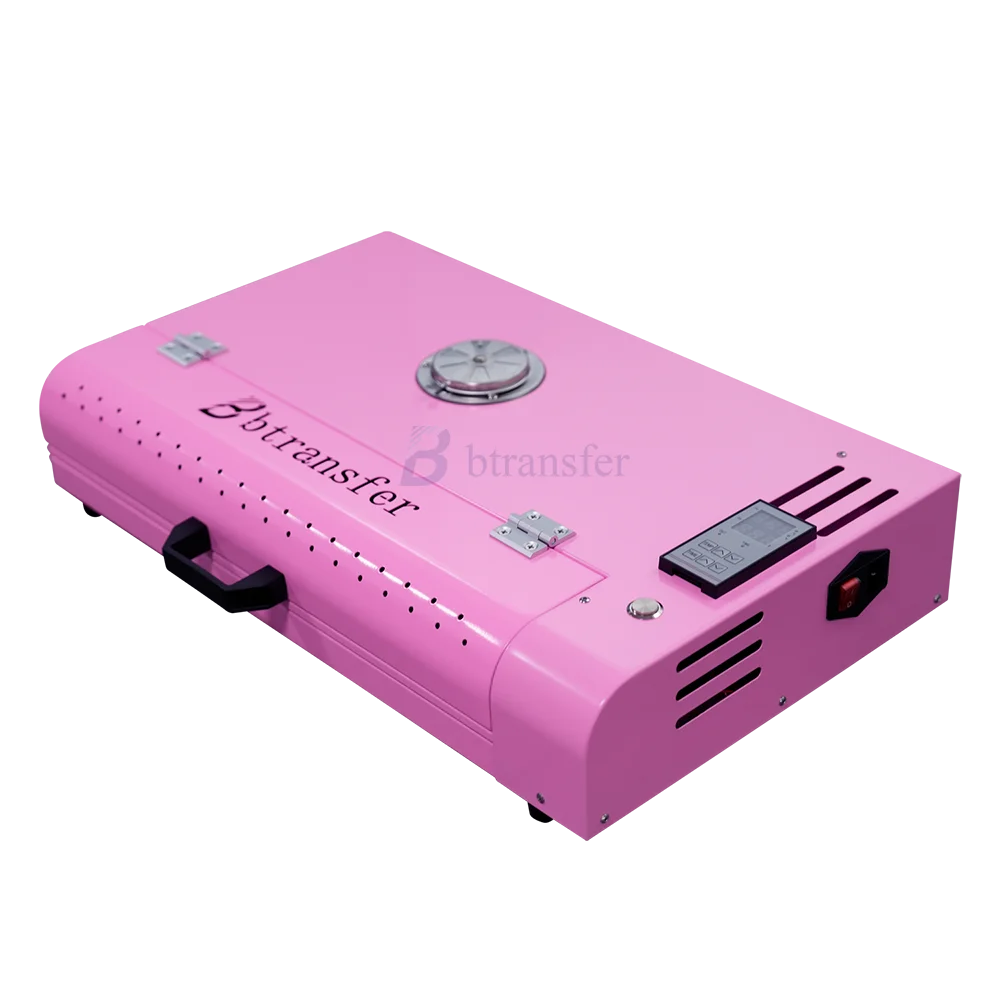 A3 oven for tpu powder drying small tshirt baker for DTF digital printing pink color 110v/220v