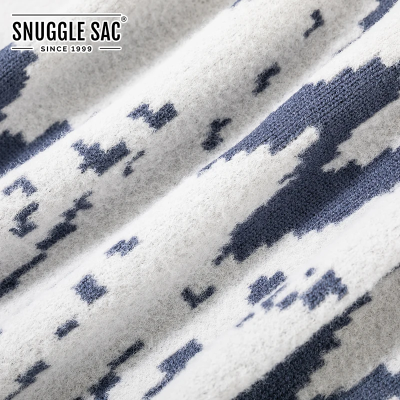 
Snuggle Sac Air Feel Double Sided High Quality Super Soft Handmade Cozy Chunky Knit Throw Blanket 