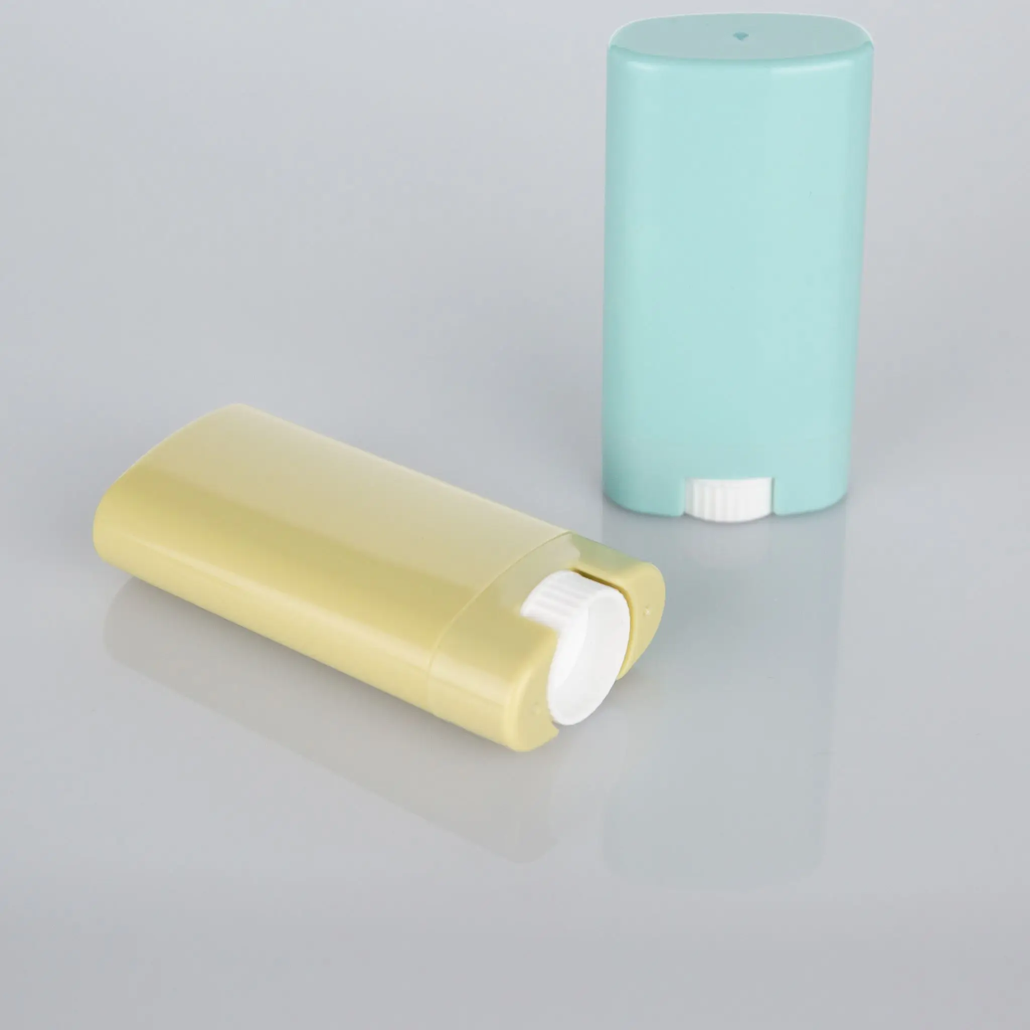 High Quality 15g Color Empty Deodorant Container Stick Oval Stick Deodorant Container Refillable