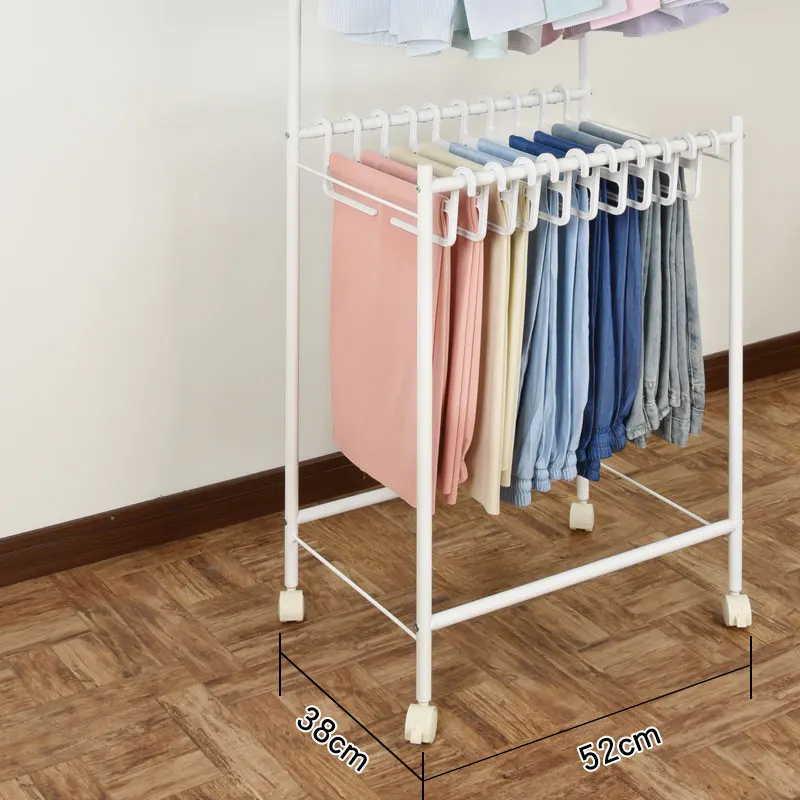 Multilayer Drying Steel Pipe Sprayed With Plastic Metal Hangers Hanger Rack For Clothes Hangers PR-55DA