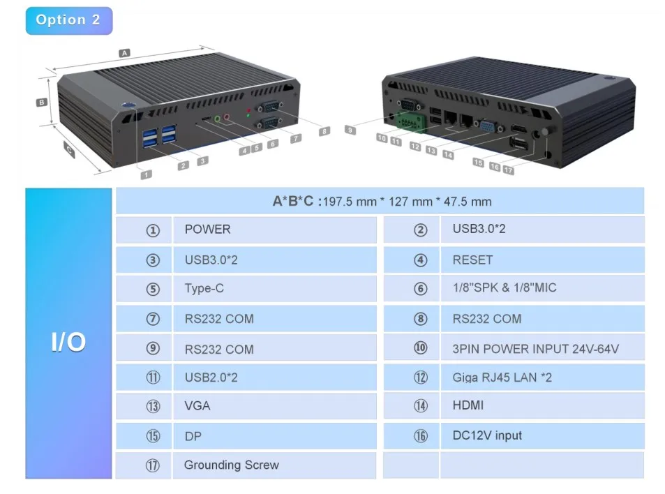 2021 i3 5Gen 5005U 8G ram dual ram slot 128g ssd msata Fanless Desktop PC Thin Client for bank Project