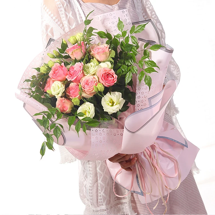 Бумага Han Su матовая Водонепроницаемая Цветочная упаковочная бумага для цветочного магазина индивидуальная