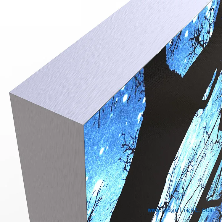 
Ultra thin frameless tension fabric display acrylic led backlit 
