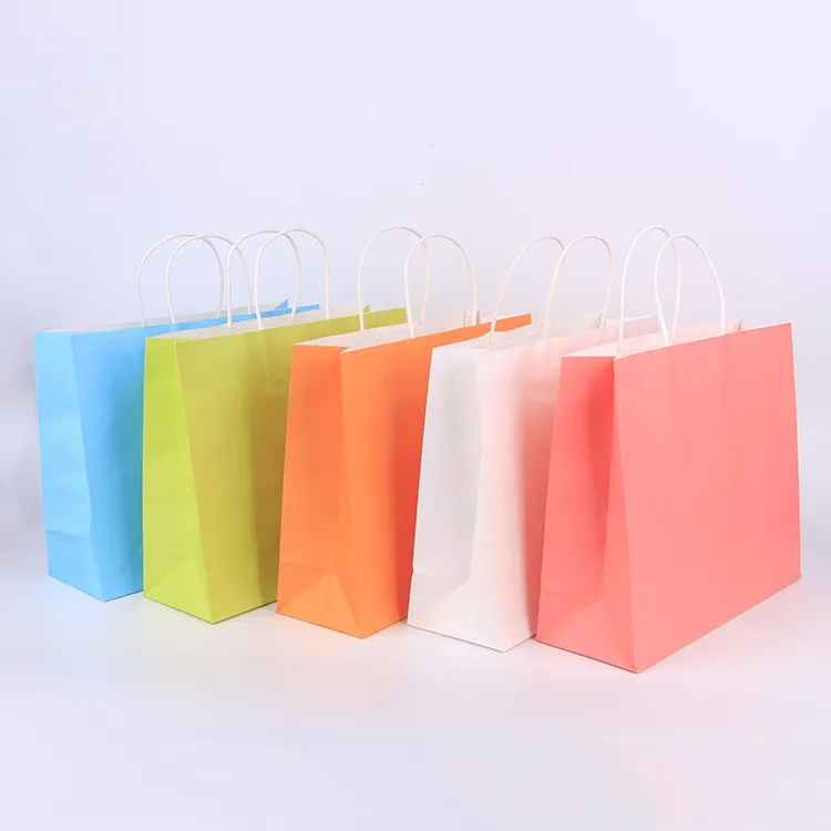 Promotional personalized gifts high quality paper bags with your own logo for business