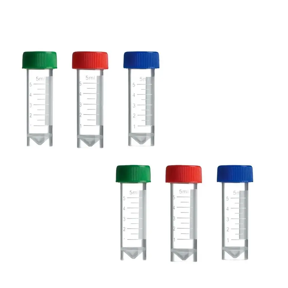 Флаконы 5 мл криогенная лаборатория медицинская пластиковая криотрубка Самостоятельная замораживающая трубка с прозрачной белой
