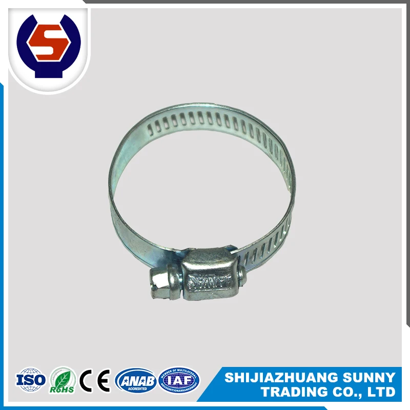 High Elastic And Compressive Stainless Steel Clamp Steel Double Bolt Hose Clamp