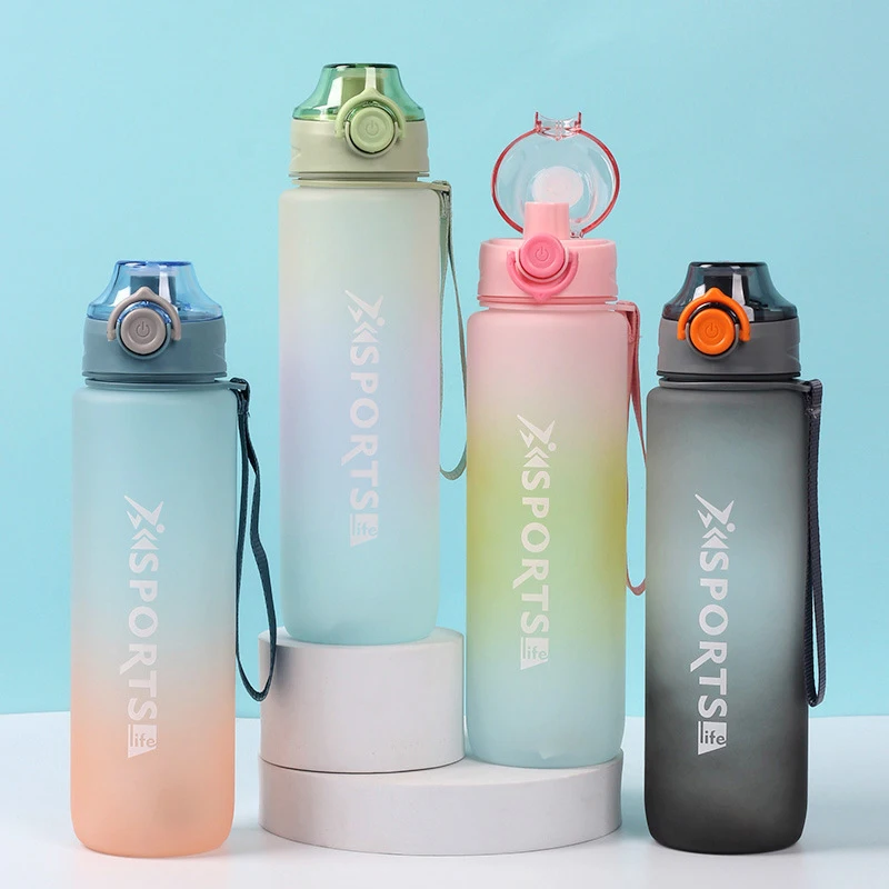 2024 Hot Sale Motivational Water Bottle With Time Marker Gym Water Bottle Custom Logo
