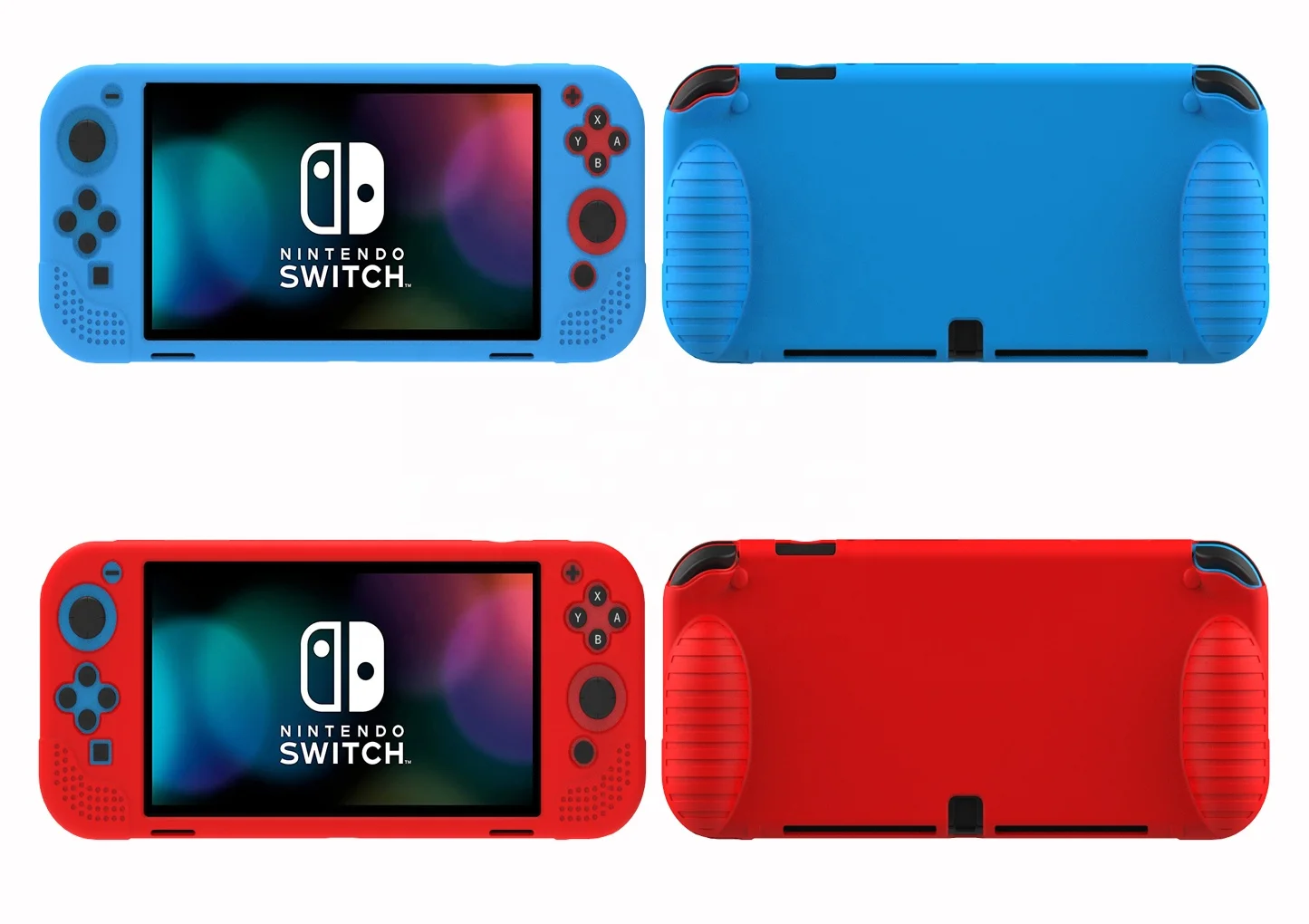 HOXC Nintendo Switch OLED Protective Silicone Case, Ergonomic Handhold Grip Silicone Cover for Nintendo Switch OLED Console