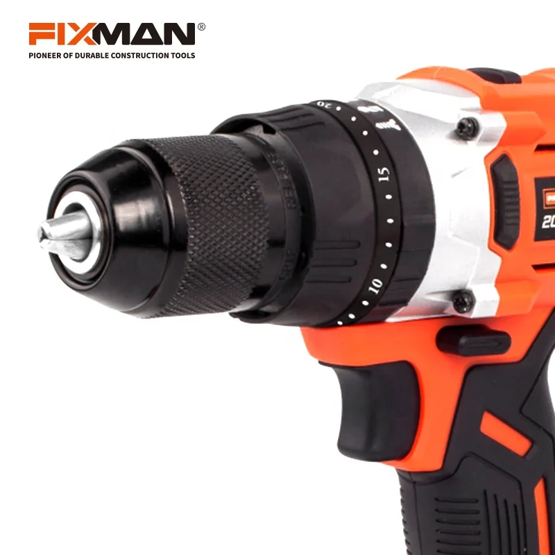 FIXMAN High Quality Power Tools Electric Cordless Wireless Drill Driver With Battery 20v
