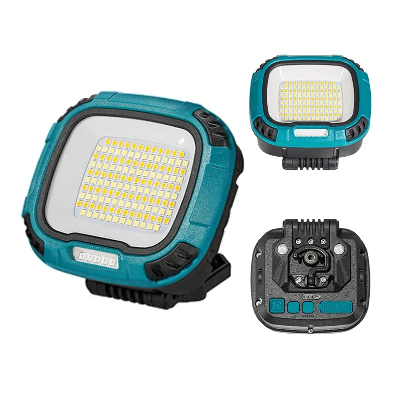 LED Work Light Rechargeable COB 360 Foldable Flood Work Light for Outdoor Camping Emergency Car Repairing and