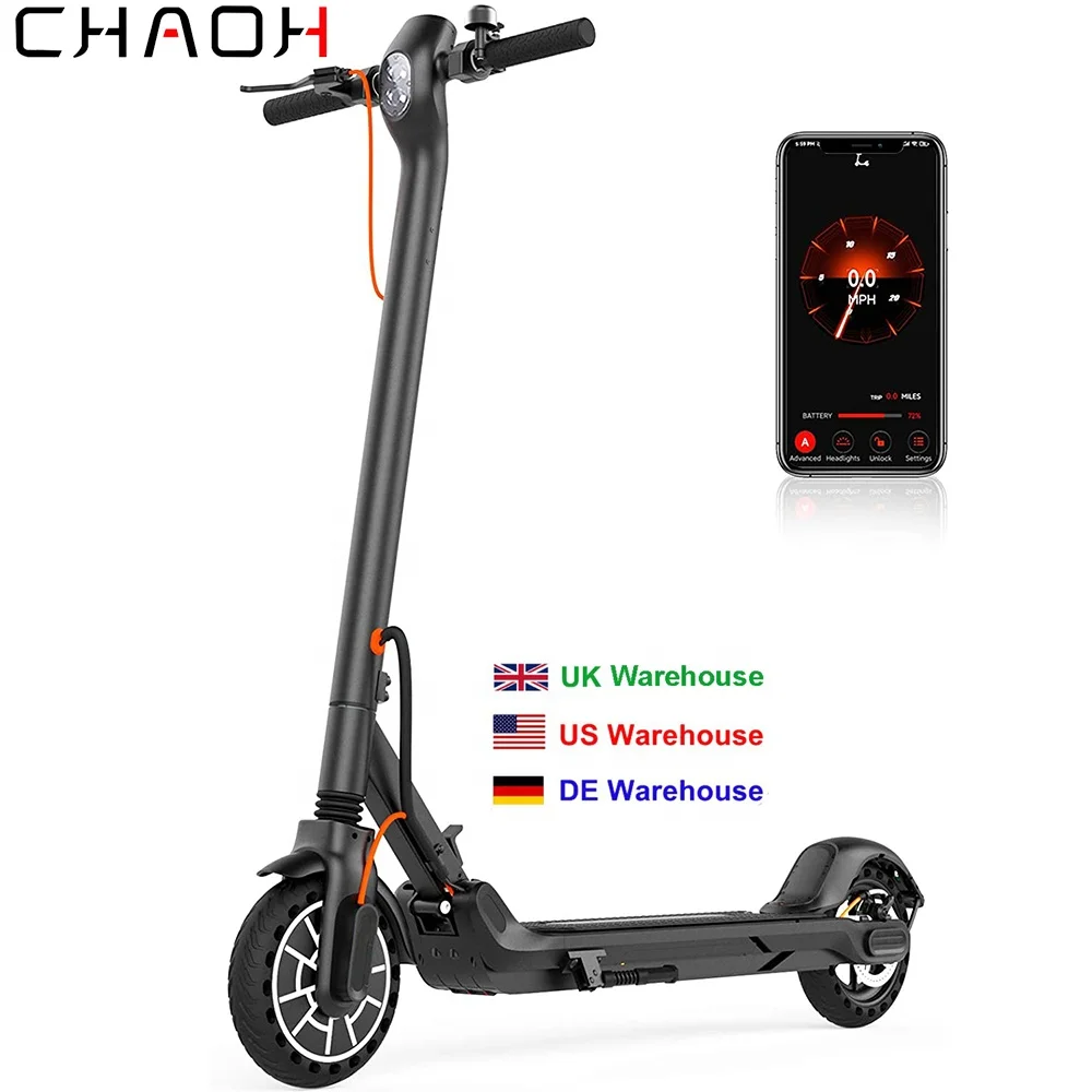 Electric E-Scooter with App Control 3 Speed Modes| Max Up to 31km/h 30KM Range 350W Motor Foldable Escooter for Adults Teens