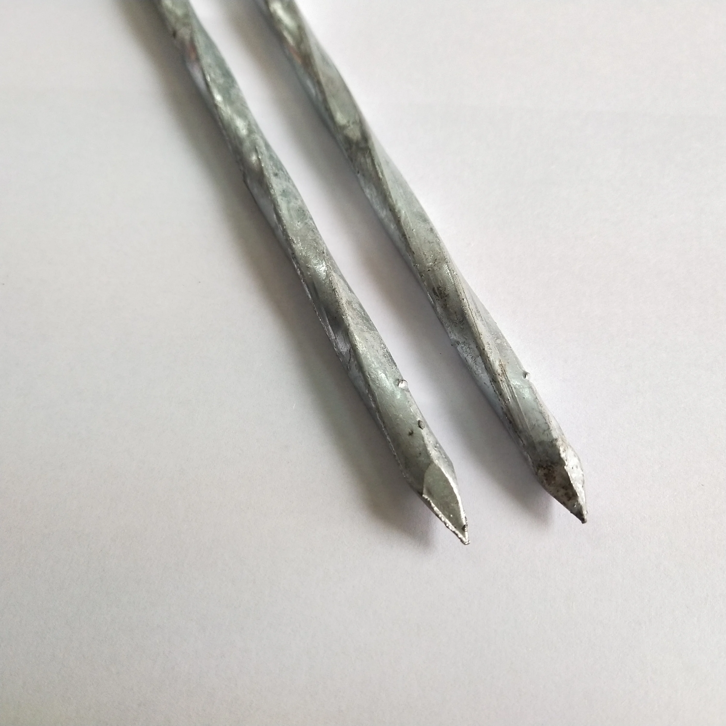 Hot dip galvanized 3 4  5 6  7  8 9 10 11 12 inch spiral spike nails real factory low price