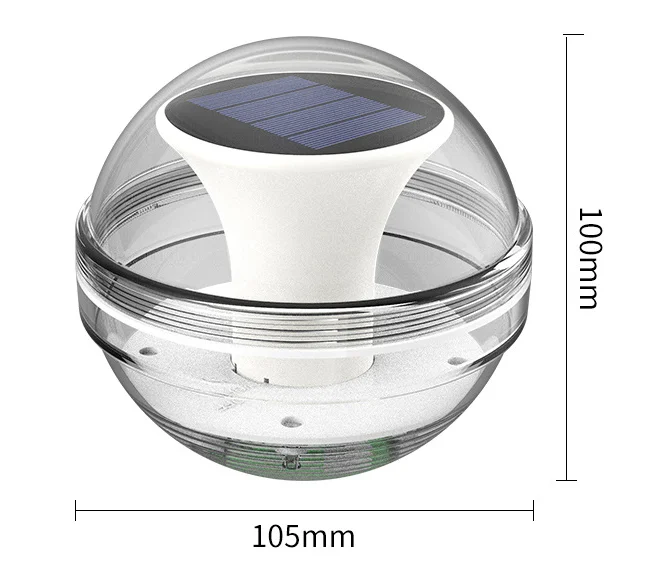 Newish IP68 Waterproof Solar LED Floating Swimming Pool Ball Water drift Light