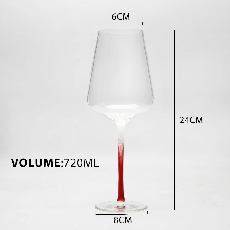 Wholesale of wedding set with Coloured cup pole glass champagne glass and red wine glass