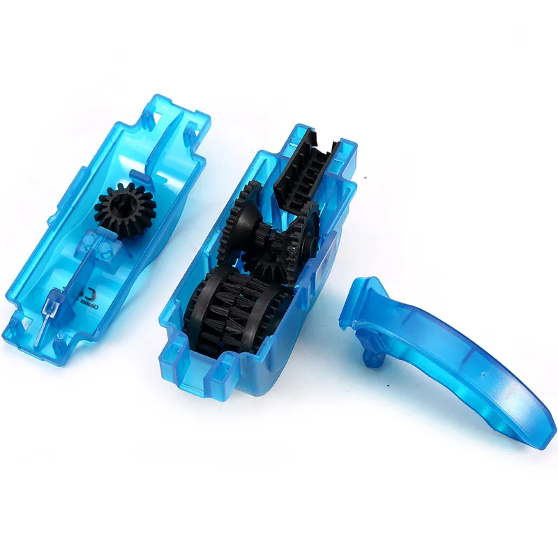 Dropshipping Portable Bicycle Chain Cleaner Bike Brush Scrubber Wash Tool Mountain Cycling Cleaning Kit Outdoor