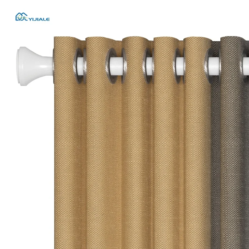 Metal Bathroom Curtain Poles, Tracks Window Traverse Curtain Rods Extendable Extend Adjustable Curtain Rod