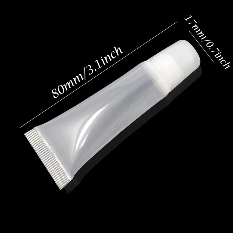 
Hot Selling Refillable Clear Empty Lip Gloss Balm Containers Soft Empty Tubes Lip Gloss Containers Tube 