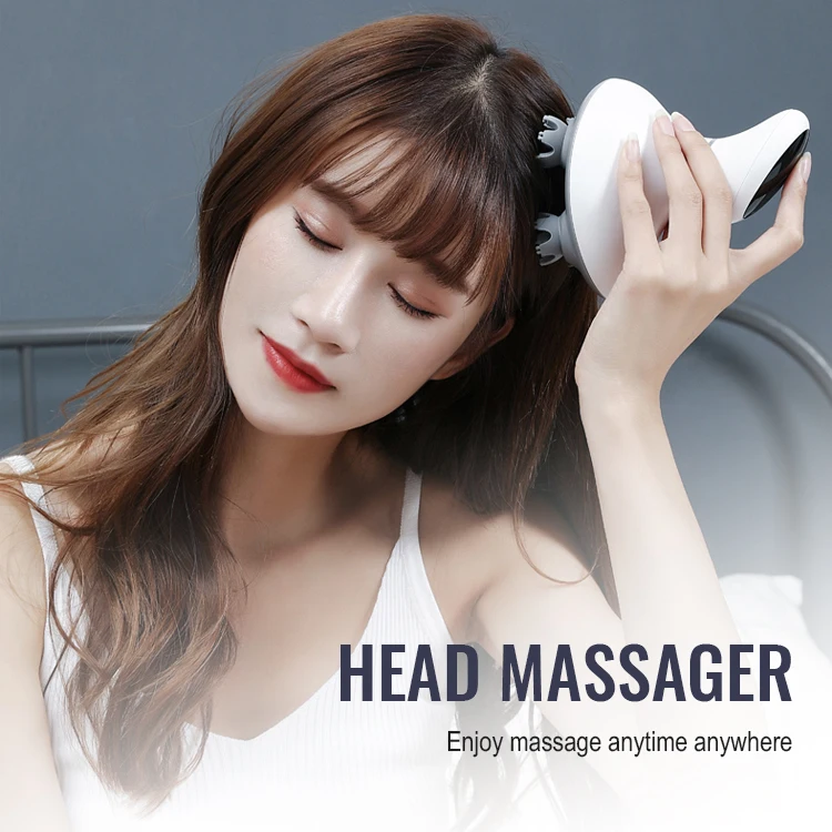 Electric Head Massage Health Care Antistress Relax Body Massagem Deep Tissue Wireless Scalp Massager Prevent Hair Loss Relieve