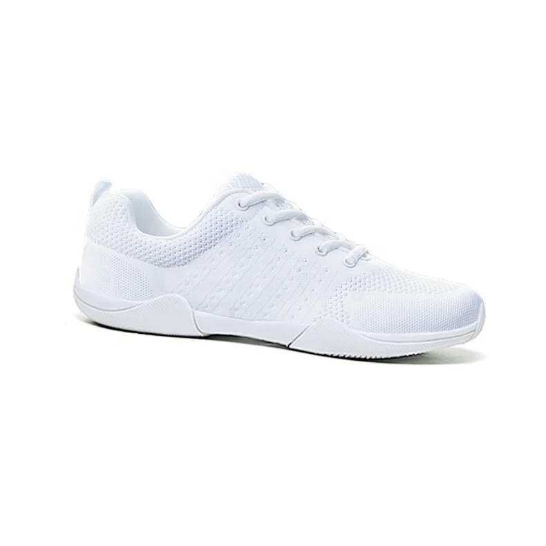 Wholesale Factory Handmade Knit Breathable Custom Competition Red Youth Cheer Uniforms Cheerleading Practice Wear Dance Shoes