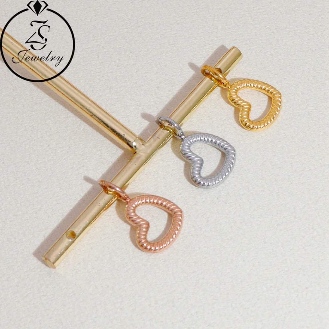 Popular Charm Pendant Love Heart Charms For DIY Women Girls Necklace And Bracelet Jewelry Making