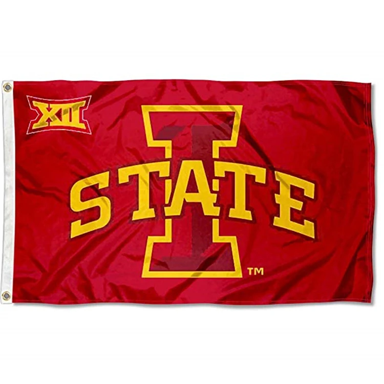 Custom NCAA Iowa State University Big 12 3x5 Flag