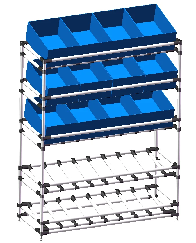 Hot Sale Pipe Connector ESD Plastic Joint PVC Pipe Fittings Strengthen The Fastening J-001 For Coated Pipe Tube Rack System