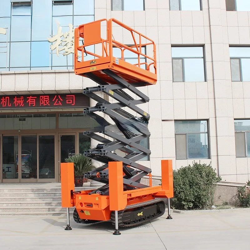 Fully Self Propelled Lifting Platform 10 Meters 12 Meters 14 Meters Lifting Height Hydraulic Aerial Work Platform